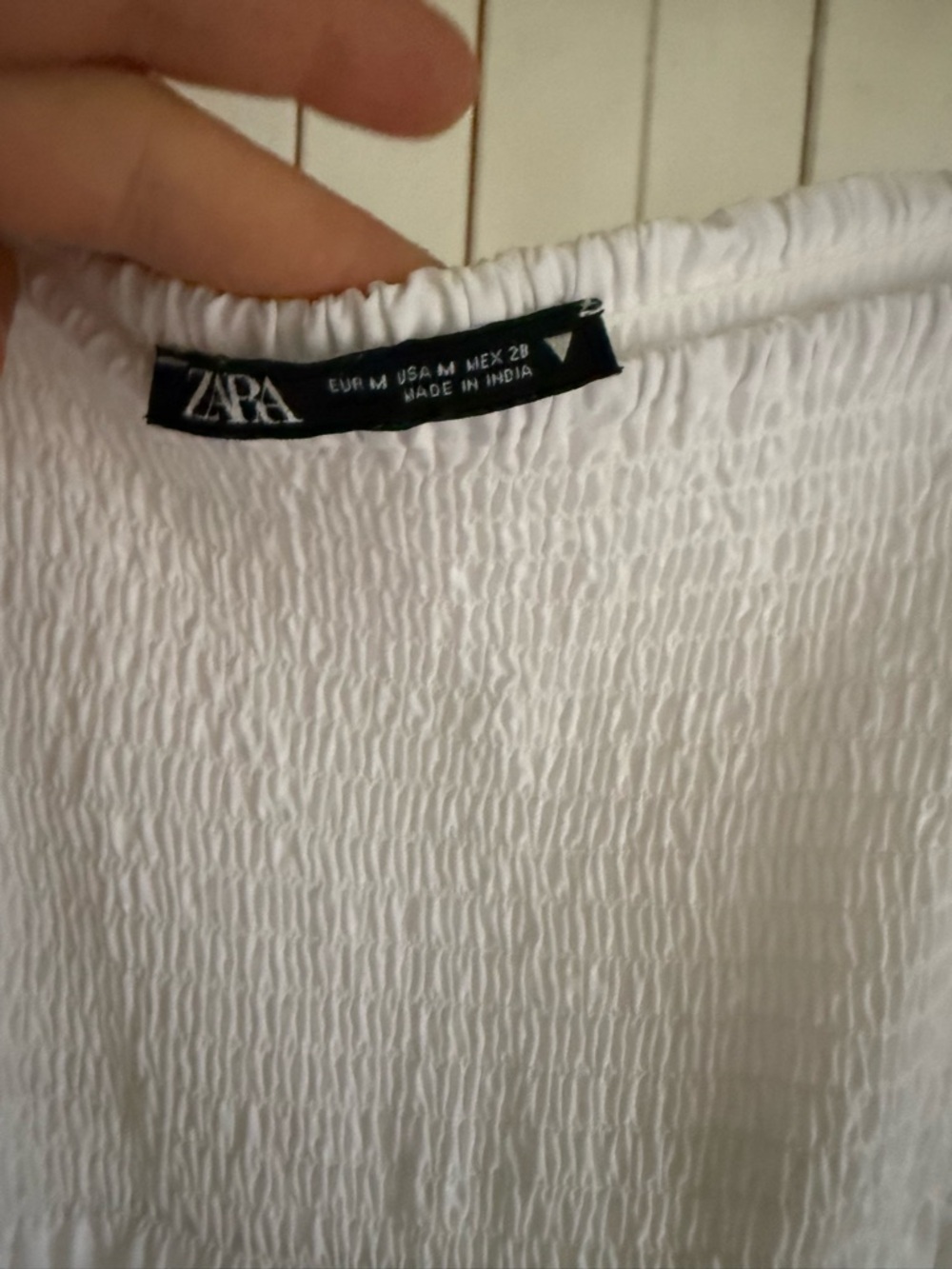 Zara White Tiered Smocked Maxi Dress - Picture 6 of 8